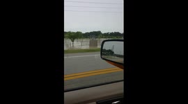 Woman commentates on shocking flooding in Texas, USA