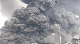 'Chemical leak' causes major fire in China