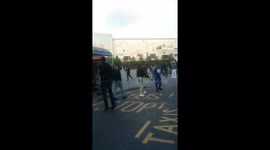 Had to run away from the fights