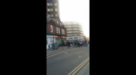 Bottles thrown everywhere