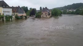 Heavy rains result in flooding in France