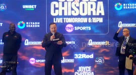 Joe Joyce and Derek Chisora's final weigh in and face off before fight