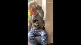 Adorable boy has a hard time accepting that his beloved pet fish is no more