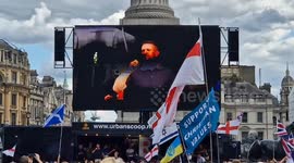 Tommy Robinson arrested under anti-terror laws today after appearing at large rally on previous day