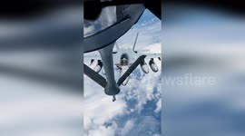 USA: KC-135 Refuels F-18s During RIMPAC 2024 Exercises