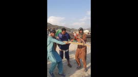 Parachute failure leads to splash at Khanpur Dam, Pakistan