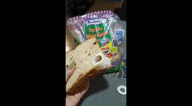 Woman shocked to find plastic washers embedded in loaf of bread