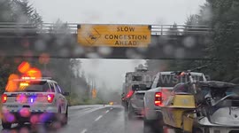 Canada: BC Much Needed Rain Caused Traffic Chaos As Another Commercial Truck Crashes