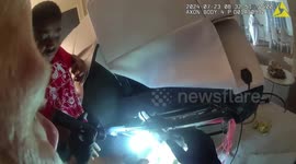 USA: Alliance Police Officers Rescue Kitten Trapped in Reclining Chair Mechanism