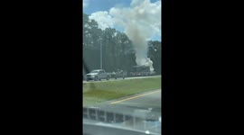 Video captures car fire explosion in Cross City, Florida