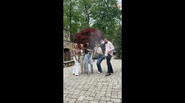 CRNA students' celebration 'cut' short after champagne opening goes wrong