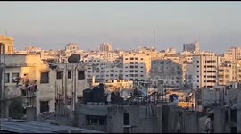 Israeli Military vehicles are firing continuously southwest of Gaza City