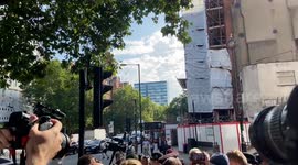 BBC presenter Huw Edwards arrives at Westminster Magistrates Court