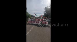 UK: Pro-Palestine Protesters close Israel's Elbit Arms Factory in Shenstone