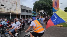 Venezuela: Thousands of citizens took to the streets of the city of Valencia to protest against the dubious electoral results