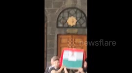 Syria: The funeral of Milad Bedi, the Iranian military adviser who was targeted in the southern suburbs of Lebanon, was held in the shrine of Hazrat Zainab (S) in Syria