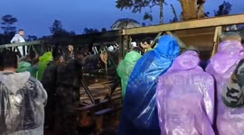 The MEG team of Indian Army construed a Bailey Bridge across the Mundakkai river at Chooralmala, Wayanad