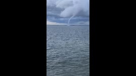Waterspout captured Over Mobile Bay, Alabama