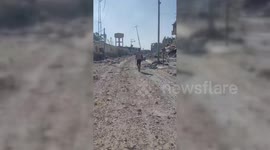 Palestine: Massive destruction caused by the Israeli forces in Tal Al-Sultan neighborhood, west of Rafah