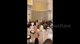 Qatar: Our lives are sacrificed to you, O Palestine, the crowd cried out during the burial of the body of the martyr Haniah towards the grave