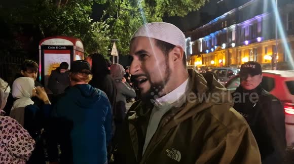 Local imam gives his verdict on the night outside the  Sheikh Abdullah Quilliam Mosque, in Liverpool. As protest/ counter protest takes place