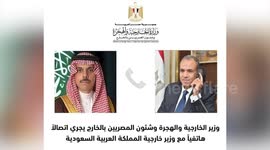 Egyptian, Saudi FMs discuss regional escalations