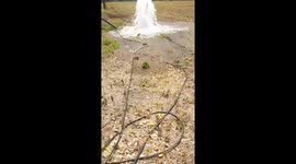 Dramatic footage shows 800 foot borewell blowout unleashes groundwater greyer in Gujrat’s Rajkot