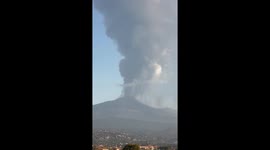 Europe's tallest volcano Mount Etna erupts, spews lava, steam and ashes . flights disrupts at Catania international airport