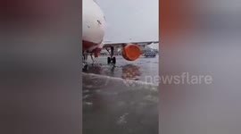 India: Heavy rainfall caused waterlogging at Netaji Subhash Chandra Bose International Airport in Kolkata