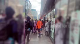 Shocking video shows riot thugs looting booze from Sainsbury's in Manchester