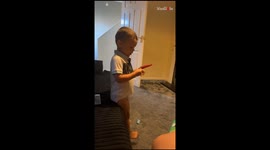 Spicy fun: Little boy’s excitement as he enjoys his favorite chilies