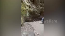 Tourists rescued from flash flood in gorge after ignoring weather warnings