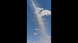 Large Dust Devil on Worksite