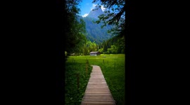 Quiet place In Switzerland. Scenic nature.