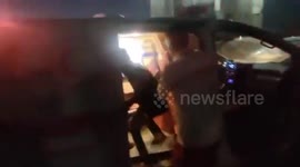 Gaza: The Palestine Red Crescent teams provided first aid to six injured individuals