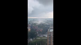 Tornado sweeps through downtown Buffalo, New York