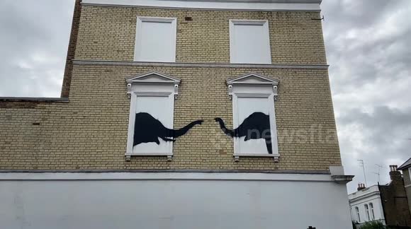 New Banksy artwork appears on second day in a row in Chelsea, London