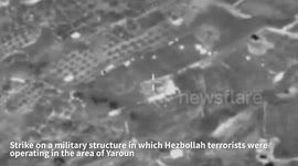 Lebanon: The IAF struck a military structure in which Hezbollah terrorists were operating