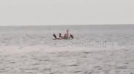 Philippine Air Force rescue family 'lost at sea for six days'