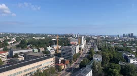 View of the city of Tallinn from a height
