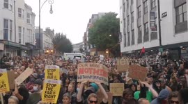UK: 2,000 people took to the streets of Brighton with slogans 