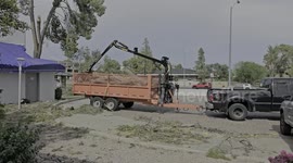 Fallen Tree Damages Apartment Complex