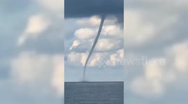Turkey: Off the coast of Kastamonu province in Turkey, a waterspout spotted in the Black Sea
