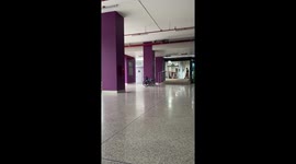 'Ghost' rides wheelchair across hospital floor