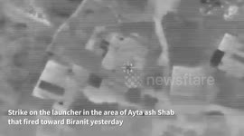 Palestine: The IAF struck a Hezbollah command center in the area of Hanaouay and terrorist infrastructure in the area of Ayta ash Shab in southern Lebanon