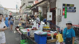 Asian Street Food in Malacca Malaysia