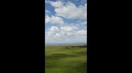 Spectacular view of grasslands in China's Qinghai
