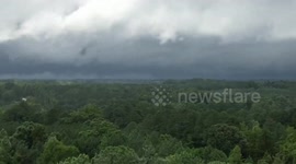 Tornado captured by drone in Louisburg, North Carolina