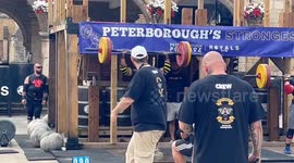 Men try and exhibit their strength in Peterborough’s Strongest contest