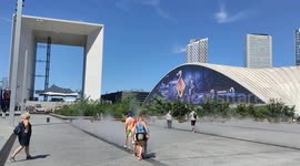 Heat wave in Paris: public water sprayers and messages against the waste of water are visible. At this occasion, fountains out of orders for years have been reactivated, as the fountain of Rambuteau and the Fountain of the Innocents.11 aug 2024.